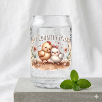 Grillige Kip Duo Cottagecore Waterverf