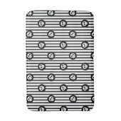 Grillige Kleine Schedels Zwart & Wit Schedel Badmat (Voorkant Verticaal)