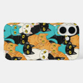 Grillige Kleurpotlood Kat Menigte Case-Mate iPhone Case (Achterkant (horizontaal))
