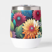 grillige kleurrijke bloemen (Voorkant)