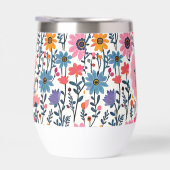  grillige kleurrijke bloemen monogrammed (Rechts)