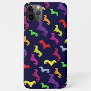 Grillige Kleurrijke en Leuke Dachshond honden Patr Case-Mate iPhone Case