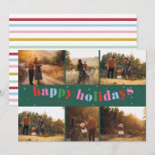 Grillige Kleurrijke Regenboog 6-foto Vakantiekaart Kaart (Voorkant / Achterkant)