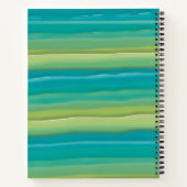 grillige kleurrijke Waterverf gepersonaliseerd Notitieboek (Achterkant)