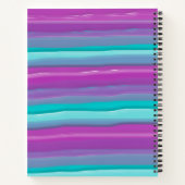 grillige kleurrijke Waterverf gepersonaliseerd Notitieboek (Achterkant)