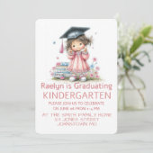 Grillige kleuterschool afstudeerfeest kaart (Staand voorkant)