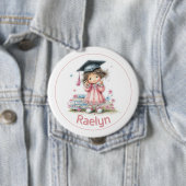 Grillige kleuterschool afstudeerfeest  ronde button 4,0 cm (In situ)
