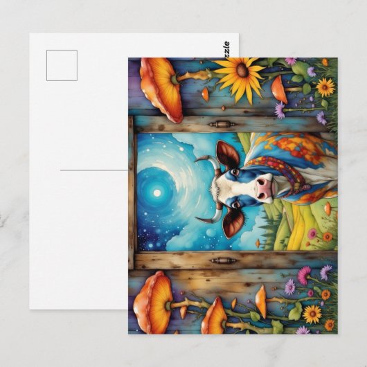 grillige Koe Dreamscape Briefkaart (Voorkant / Achterkant)
