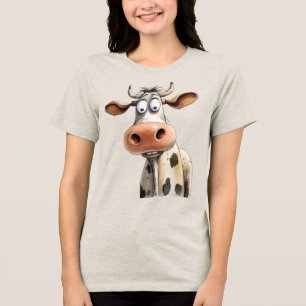 Grillige Koe Tri-Blend Shirt