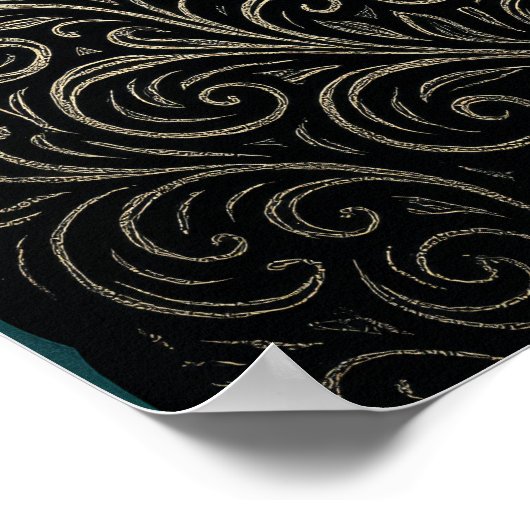 Grillige Koele Krullige Schaap Poster (Hoek)