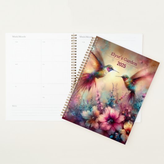 Grillige kolibrie bloementuin planner (Display)