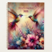 Grillige kolibrie bloementuin planner (Voorkant)