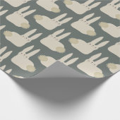 Grillige Konijn Cadeaupapier (Hoek)