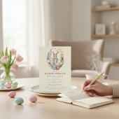 Grillige Konijn Lente Bloemige Pasen Brunch In Kaart