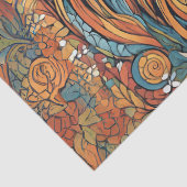 grillige koninklijke leeuw tissuepapier (Detail)