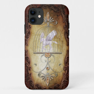 grillige kooi eenhoorn iPhone 11 hoesje
