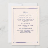 grillige krabbel doedel hand getekende bruiloft kaart (Achterkant)