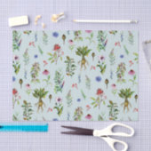 Grillige kruiden op munt tissuepapier (Craft)