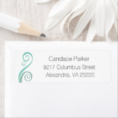 grillige krullen bruiloft etiket (Insitu)