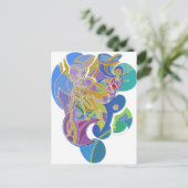 Grillige Kunst Briefkaart (Staand voorkant)