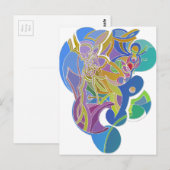 Grillige Kunst Briefkaart (Voorkant / Achterkant)