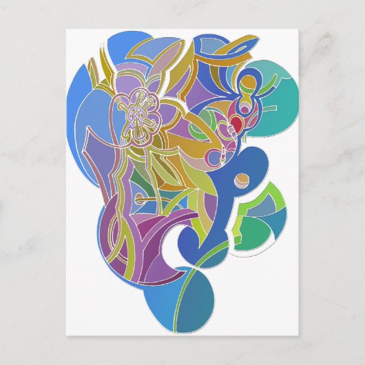 Grillige Kunst Briefkaart (Voorkant)