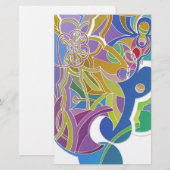 Grillige Kunst Briefpapier (Voorkant / Achterkant)