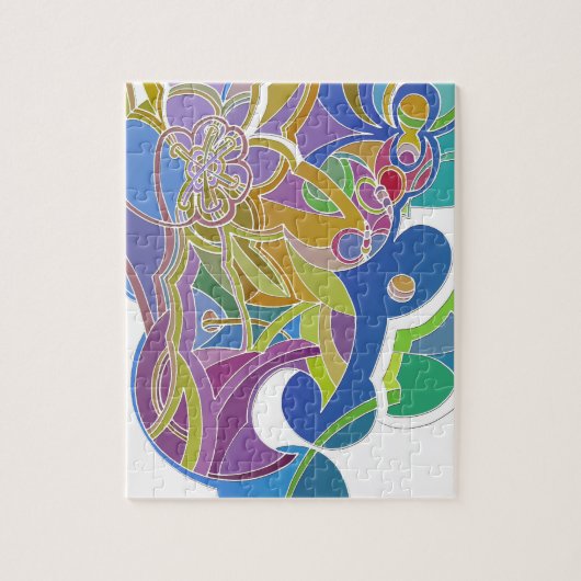 Grillige Kunst Legpuzzel (Verticaal)