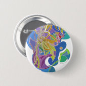 Grillige Kunst Ronde Button 5,7 Cm (Voorkant /achterkant)