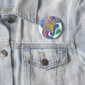 Grillige Kunst Ronde Button 5,7 Cm (In situ)