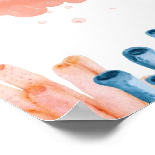 grillige kwal slaapliedje  poster (Hoek)