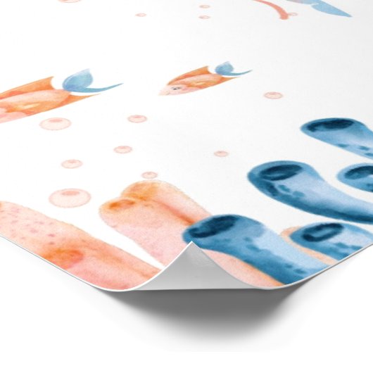 grillige kwal slaapliedje  poster (Hoek)