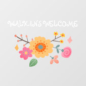 Grillige Langsloopers Welkom Zakelijke Instelling Raamsticker (Vel)