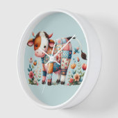 grillige lappendeken Koe met bloemenaccenten (Hoek)