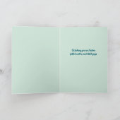 grillige lappendeken pluche eend mama vreugdevolle feestdagen kaart (Binnen)