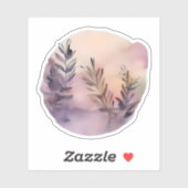 grillige lavendelbladeren sticker (Vel)