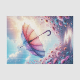 grillige lente paraplu ontkoppelingspapier tissuepapier