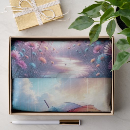 grillige lente paraplu ontkoppelingspapier tissuepapier (Geschenk)