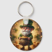 Grillige Leprechaun Pot met Goud Sleutelhanger (Voorkant)