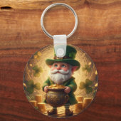 Grillige Leprechaun Pot met Goud Sleutelhanger (Voorkant)