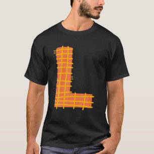 Grillige Lettertype Letter-L Karakter-L T-shirt