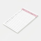 Grillige lettertypenummers Post-it® notes (Schuin)
