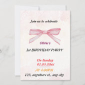 grillige libel verjaardagsuitnodiging kaart (Voorkant)