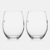 Grillige Liefde Steelloze Wijn Glas (Rechts)