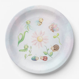 Grillige Liefdeskever Regenboog Bruidsdiner Papieren Bordje