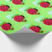 Grillige Lieveheersbeestjes Cadeaupapier (Hoek)