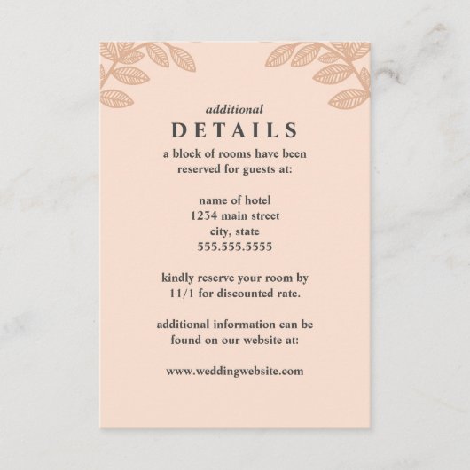 grillige lijn verlaat bruiloft behuizing Kaart (Voorkant)