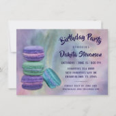 grillige macarons | Franse snoeppastel verjaardag Kaart (Voorkant)