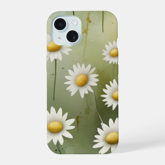 Grillige Madeliefjes iPhone 15 Case (Achterkant)
