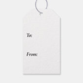 Grillige magere zwarte kat cadeaulabel (Achterkant)
